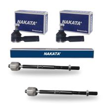 Kit Ponteira Terminal Direção +barra Axial Celta Corsa Prisma Nakata