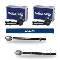Kit Ponteira Terminal Direção + Barra Axial Clio Kangoo Symbol Nakata Kit Ponteira Terminal Direção + Barra Axial Clio Kangoo Symbol Nakata