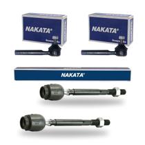 Kit Ponteira Terminal Direção + Barra Axial Elba Fiorino Uno Nakata Kit Ponteira Terminal Direção + Barra Axial Elba Fiorino Uno Nakata