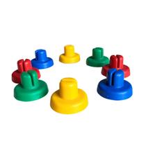 Kit Ponteiras Achatadas para Haste de Cama Elástica ChicoPlay 8 Unidades