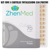 Kit Ponto Auriculoterapia Prata Auricular C/ Micropore 350 Un