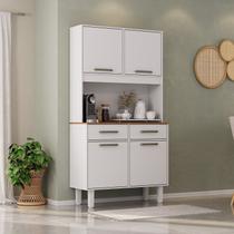 Kit Pop Plus - Armario para Cozinha Mdp 4 Portas 2 Gavetas