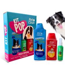Kit Pop Shampoo Condicionador e Perfume Pet Todas as Idades
