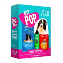 Kit Pop Shampoo Condicionador Perfume Cachorro Pet Clean