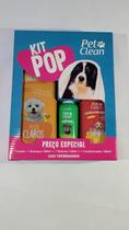 Kit Pop Shampoo Pelo Claro + Condicionador + Perfume Pet - Pet Clean