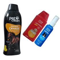 Kit Pop Shampoo PetClean Cavalo+ Condicionador + Perfume Pet Kit Pop Shampoo PetClean Cavalo+ Condicionador + Perfume Pet