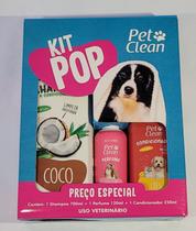 Kit Pop Shampoo PetClean Coco + Condicionador + Perfume Pet