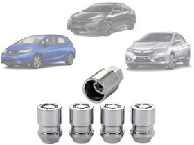 Kit porca parafuso trava antifurto rodas mcgard para honda