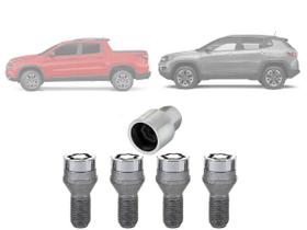 Kit porca parafuso trava antifurto rodas mcgard para jeep fiat