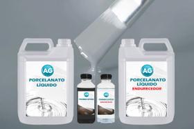 Kit Porcelanato Líquido Cinza Prata AG - RAL por M² - Resinas ag