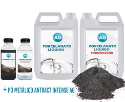 Kit Porcelanato Líquido Metálico Antract Intenso AG por M²