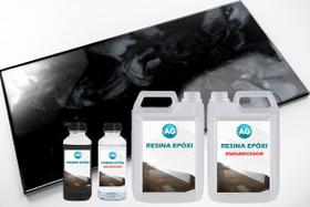 Kit Porcelanato Liquido Metálico Preto Profundo / Branco Perola AG por M²