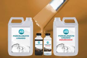 Kit Porcelanato Líquido Ocre Marrom AG - RAL8001 por M² - Resinas ag