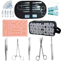 Kit Porta Agulha Tesoura Pinça Dente Rato