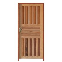 Kit Porta Americana Ecológica 80 x 2.10 Batente Ecológico 11cm Fechadura Externa Lado Direito - Rodam Kit Porta Americana Ecológica 80 x 2.10 Batente Ecológico 11cm Fechadura Externa Lado Direito - Rodam
