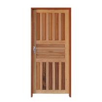 Kit Porta Americana Ecológica 80 x 210 Batente Ecológico 11cm Fechadura Comum Lado Direito - Rodam