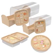 Kit porta biscoito / torrada + porta pão + porta frios + porta mortadela Plasutil Kit porta biscoito / torrada + porta pão + porta frios + porta mortadela Plasutil
