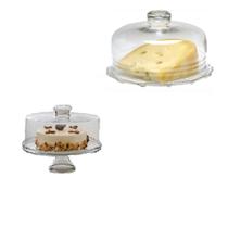 Kit Porta Bolo Com Pé + Queijeira com Tampa-Luvidarte