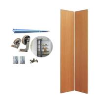 Kit Porta Camarão 0,80x2,10m Fresno Nobre + Kit Basic Camarão Polido