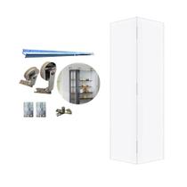 Kit Porta Camarão 0,90x2,10m Primer Branco + Kit Basic Camarão Polido