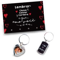 Kit Porta Chaves e Chaveiros Personalizados Kit Porta Chaves e Chaveiros Personalizados
