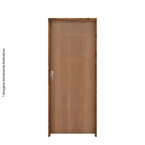 Kit Porta Completa Lisa Sarrafeada Padrão Imbuia 62 x 2,10