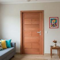 Kit Porta Completa Malta 90x210cm em Madeira Maciça Angelim Uniqdoor Kit Porta Completa Malta 90x210cm em Madeira Maciça Angelim Uniqdoor