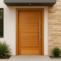 Kit Porta Completa Pivotante Suiça 120x210cm Madeira Tauari