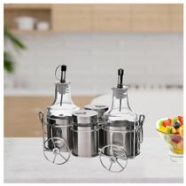 Kit Porta Condimentos Sleek 5 peças Wincy - 7908631405559