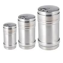 Kit Porta Condimentos Temperos Saleiro Inox Tamanhos 3 Peças Kit Porta Condimentos Temperos Saleiro Inox Tamanhos 3 Peças