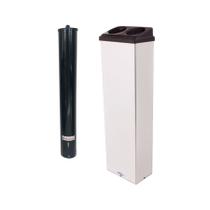 Kit Porta Copo Descartável Café 50ml + Lixeira Coletora Conjugado Inox