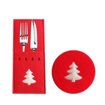 Kit Porta Copo E Talheres Para Decoração Mesa Posta Natalina