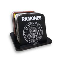 Kit Porta Copos Banda Rock Ramones Punk Hey Ho Lets Go