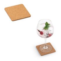 Kit Porta Copos em Cortiça Quadrado com 4 Unidades - Elegante e Funcional Kit Porta Copos em Cortiça Quadrado com 4 Unidades - Elegante e Funcional