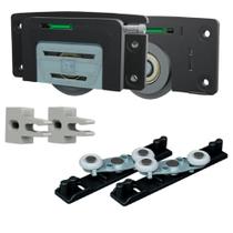 Kit Porta Correr Alternativa Magic AL62 Com Guia Inteligente GA10 1Folha-Sistema