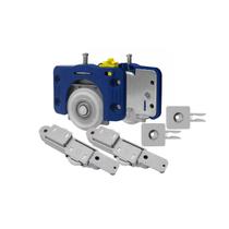 Kit Porta Correr de Armários Roldana 40mm Com Rolamento