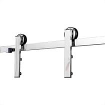 Kit Porta De Correr Silvana Aco Inox 304 - 1,5M Kit Porta De Correr Silvana Aco Inox 304 - 1,5M