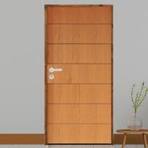 Kit Porta de Madeira 210x62cm Batente 9cm Fechadura Stilo Belissima 2 Rodam Kit Porta de Madeira 210x62cm Batente 9cm Fechadura Stilo Belissima 2 Rodam