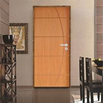 Kit Porta de Madeira 210x72cm Batente 14cm Fechadura Stilo Belissima 5 Rodam