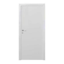 Kit Porta de Madeira 210x80cm Lisa Primer Esquerda Moldufama