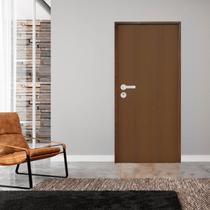 Kit Porta de Madeira 210x82cm Batente 11cm Fechadura Stilo Rodam