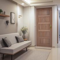 Kit Porta de Madeira 210x82cm Batente 14cm Fechadura Externa Golf Rodam