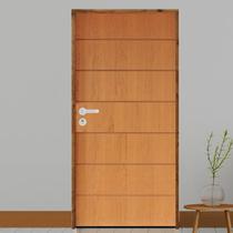 Kit Porta de Madeira 210x82cm Batente 9cm Fechadura Stilo Belissima 2 Rodam Abertura Esquerda Kit Porta de Madeira 210x82cm Batente 9cm Fechadura Stilo Belissima 2 Rodam Abertura Esquerda