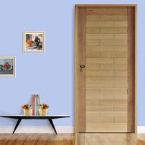 Kit Porta de Madeira 210x92cm Batente 11cm Fechadura Externa Golf Rodam Abertura Esquerda Kit Porta de Madeira 210x92cm Batente 11cm Fechadura Externa Golf Rodam Abertura Esquerda