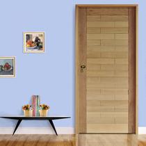 Kit Porta de Madeira 210x92cm Batente 14cm Fechadura Externa Golf Rodam Abertura Direita Marrom/Padrão Cedrinho Kit Porta de Madeira 210x92cm Batente 14cm Fechadura Externa Golf Rodam Abertura Direita Marrom/Padrão Cedrinho