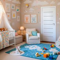 Kit Porta de Madeira 215x77cm Batente 14cm Cristal Primer com Guarnição Uniportas