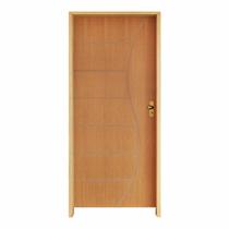 Kit Porta De Madeira 82 x 2.10 Friso Belissima 12 Bat. Misto 14cm Fech. Externa Lado Direito - Hale