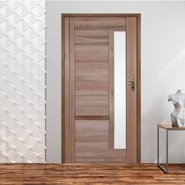 Kit Porta de Madeira BBB 210x82cm Batente 11cm Fechadura Stilo Rodam Abertura Direita