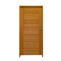 Kit Porta de Madeira BBB 210x82cm Batente 14cm Fechadura Golf Rodam