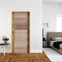 Kit Porta de Madeira BBB 210x92cm Batente 14cm Fechadura Rolete Rodam